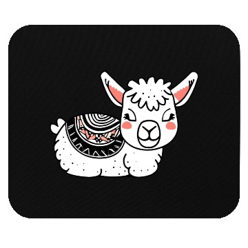 Discover Adorable Llama Resting Mouse Pads
