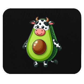 Discover Avocado cow Mouse Pads