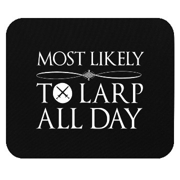 Discover LARP RPG Nerd Larping Geek Mouse Pads