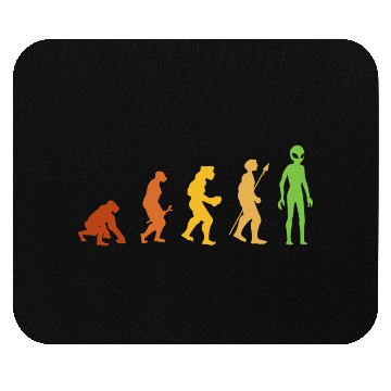 Discover Alien Funny Human Evolution Growth Theory Retro Mouse Pads