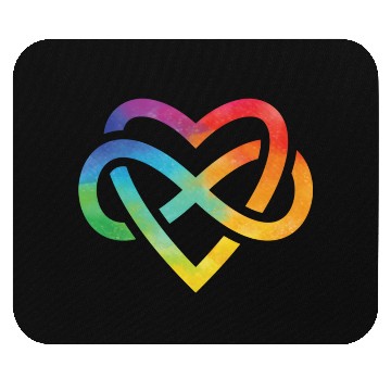Discover Forever Loved Rainbow Pride Infinite Symbol Mouse Pads