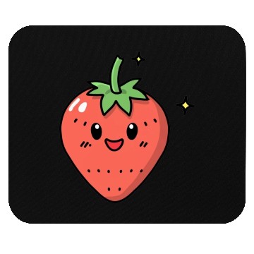 Discover Kawaii Strawberry Mouse Pads