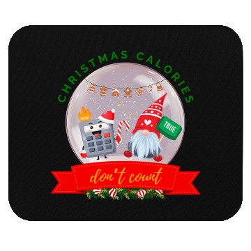 Discover Christmas Calories Don’t Count Cookie Calculator Mouse Pads