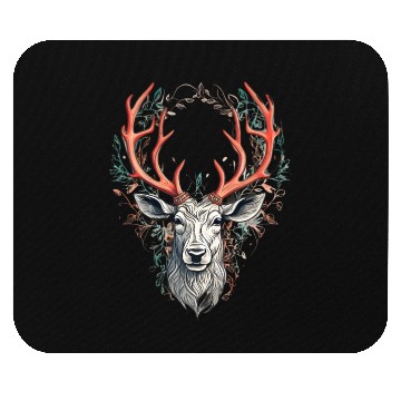 Discover Silent Elegance Reindeer Mouse Pads