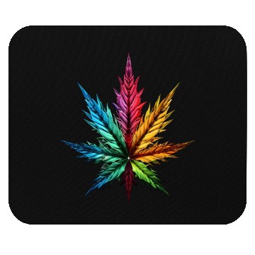 Discover Spectrum Splendor: The Vivid Leaf Mouse Pads