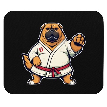 Discover Karate Dog Mouse Pads