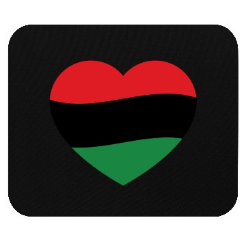 Discover Pan African Flag Love Heart Mouse Pads