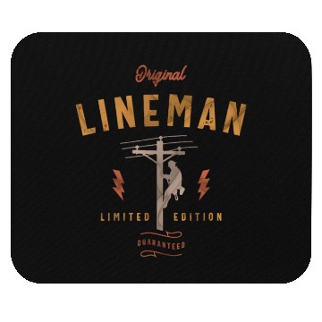 Discover Original Lineman Funny Electrician Mouse Pads