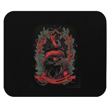 Discover Annoyed Funny Christmas Cat Mouse Pads for Xmas Day