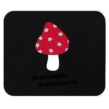 Discover Beautiful Red Mushrooms Mouse Pads