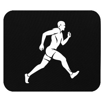 Discover Silhouette Running Man Mouse Pads