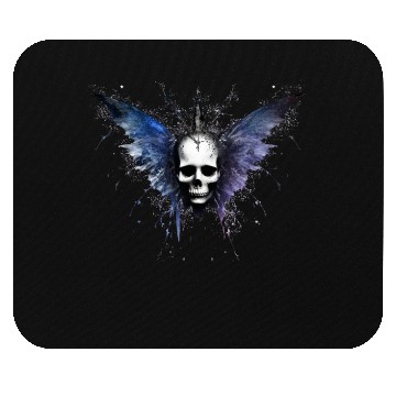 Discover Gothic Skull Fairy Butterfly Celestial Space Galax Mouse Pads