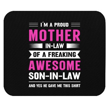 Discover Mothers day mom son-in-law Mouse Pads