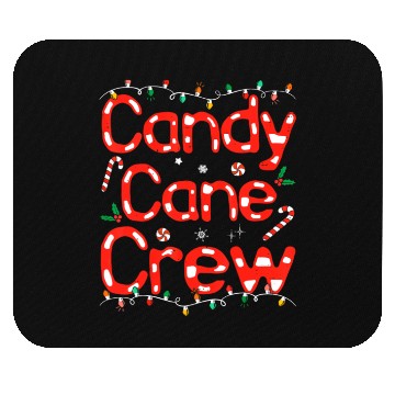Discover Candy Cane Crew Funny Christmas Candy Cane Lover Mouse Pads