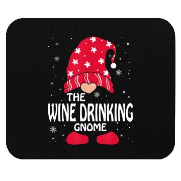 Discover Wine Drinking Gnome Family Py Mouse Pads