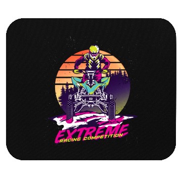 Discover Neon Racer at Sunset Mouse Pads