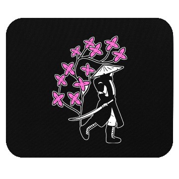 Discover Samurai Sakura Tree Chinese Warrior Gift Mouse Pads