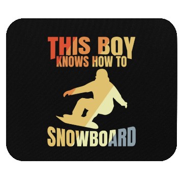 Discover Funny Snowboarding Boy Mouse Pads