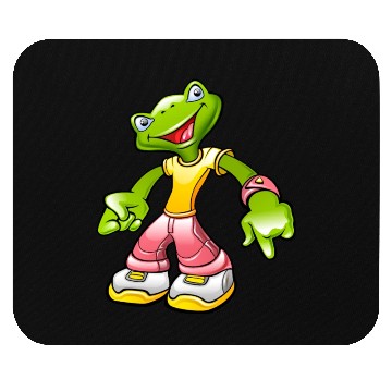 Discover Green Frog Mouse Pads