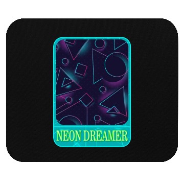 Discover Geometric Mouse Pads, Neon Dreamer Mouse Pads, Gift For Math