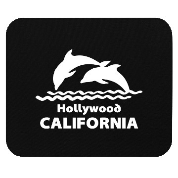Discover Hollywood California Dolphins Souvenirs Gifts Mouse Pads