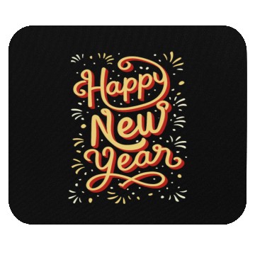 Discover Happy New Year Sparks Mouse Pads