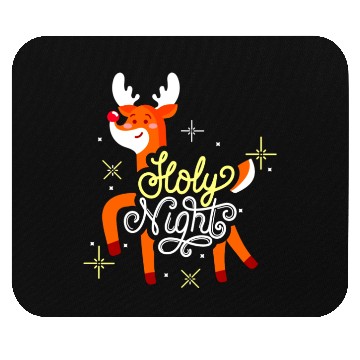 Discover Holly Night Xmas. Mouse Pads