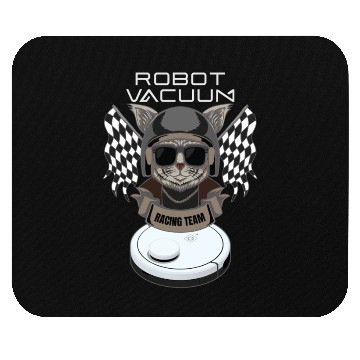 Discover Robot Vacuum Cleaner Racing Team Robot Mouse Pads