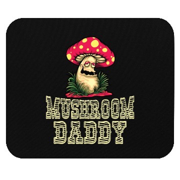 Discover Retro Mushroom Daddy Mouse Pads