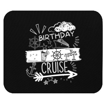 Discover Birthday Cruise Ship Cruise Mouse Pads