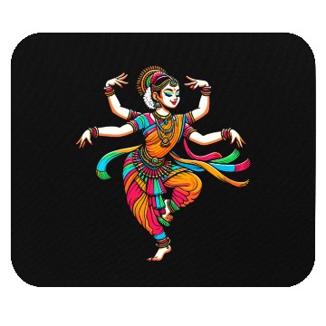 Discover Indian Dance Bharatanatyam Mouse Pads