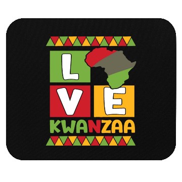 Discover Happy Kwanzaa Vibes Black Heritage Holiday Mouse Pads