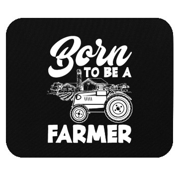 Discover Born To Be A Farmer Funny Farmer Gift Mouse Pads