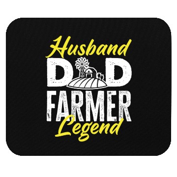 Discover Husband Dad Farmer Legend Funny Farmer Gift Mouse Pads