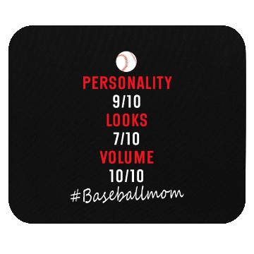 Discover Funny Baseball Mom Mouse Pads