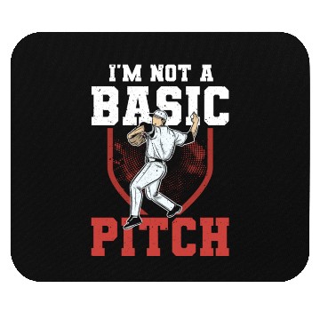 Discover Funny Baseball Pitcher Mouse Pads
