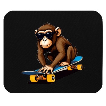 Discover The Monkey Skateboarder For Monkey Lovers. Mouse Pads