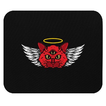 Discover Three Eyes Of A Devil Cat Mouse Pads