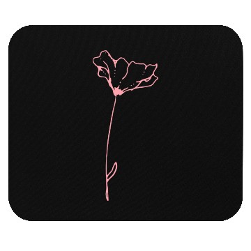 Discover Pink Flower with Space Mouse Pads