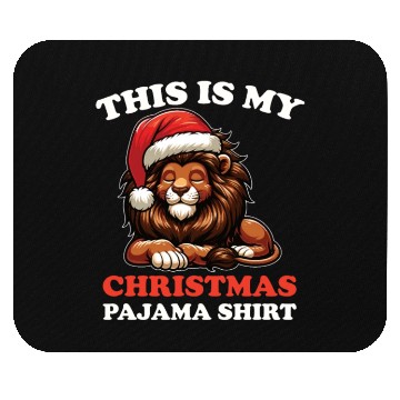 Discover Lion Christmas Pajamas Lions Mouse Pads