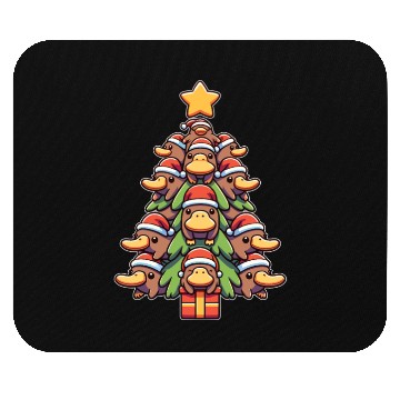 Discover Platypus, Christmas Tree, Merry Christmas Mouse Pads