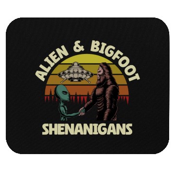 Discover Alien, Aliens, UFO, UAP, Space Unknown Flight Mouse Pads