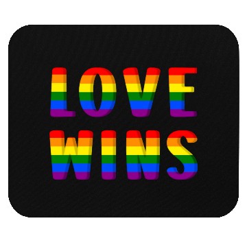 Discover LOVE WINS! LGBTQ Mouse Pads