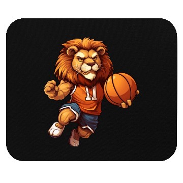 Discover Basketball player lion Mouse Pads