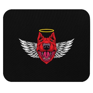 Discover Devil Bull Terrier Dog Mouse Pads