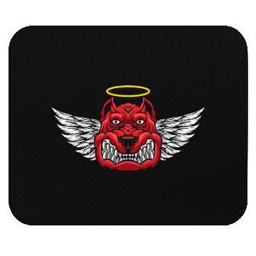Discover Angry Devil Dog Mouse Pads