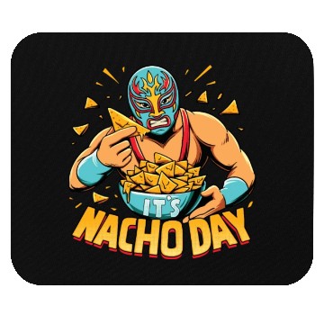 Discover Mexican Wrestling Wrestler Lucha Libre Nacho Mouse Pads