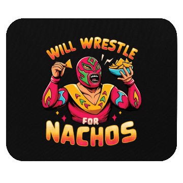 Discover Mexican Wrestling Wrestler Lucha Libre Nacho Mouse Pads