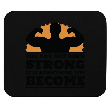 Discover Muscle Motto Mouse Pads