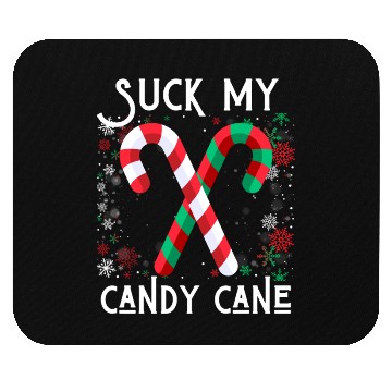 Discover Suck My Candy Cane Ugly Christmas Sweater Mouse Pads